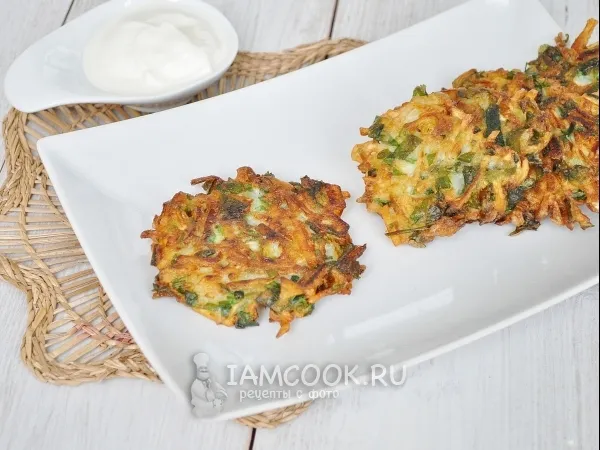 Фото блюда: Оладьи из патиссонов