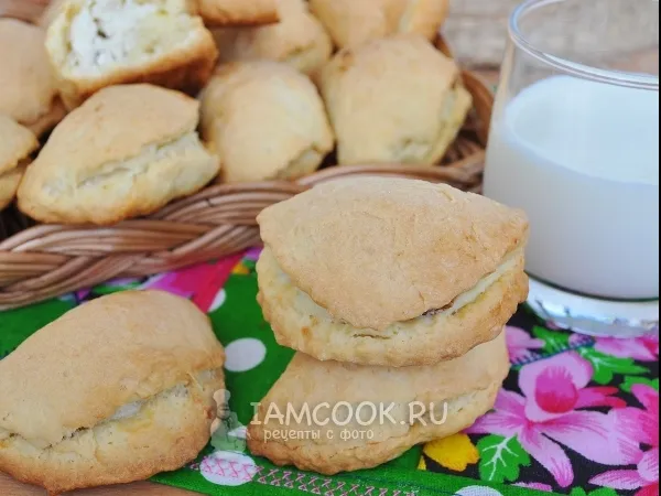 Фото готового блюда: Печенье с творожной начинкой