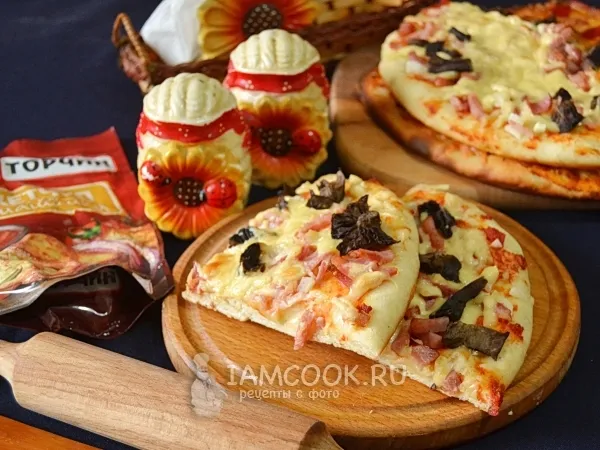 Фото блюда: Пицца с беконом