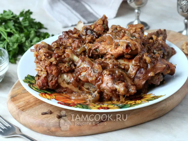 Фото готового блюда: Гурули (грузинское блюдо из курицы)