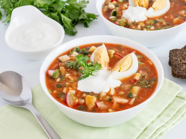 Фото блюда: Томатная окрошка