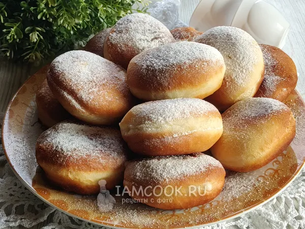 Фото блюда: Пончики с заварным кремом