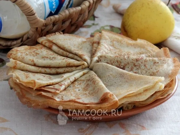 Фото готового блюда: Блины на сгущенке