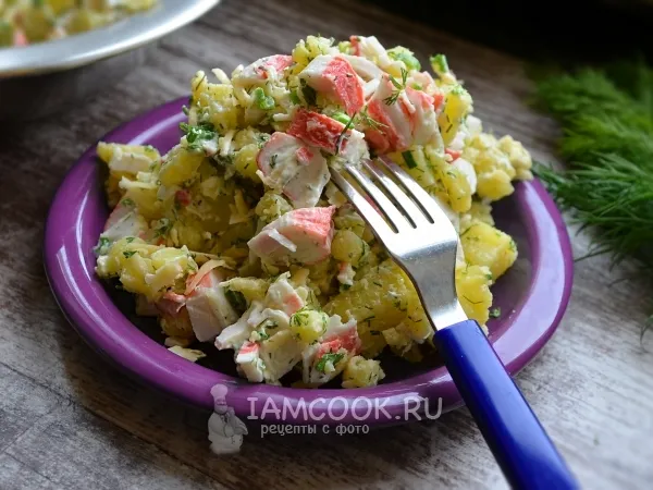 Фото готового блюда: Салат с картошкой