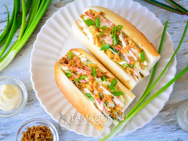 Фото готового блюда: Краб-дог