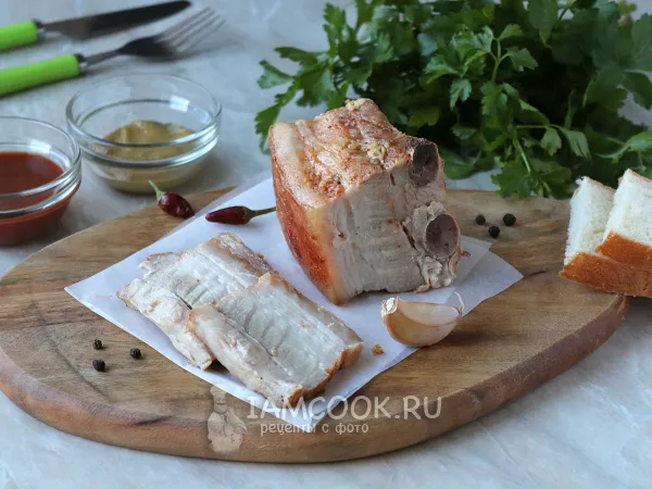 Фото готового блюда: Свиная грудинка в мультиварке (в фольге)