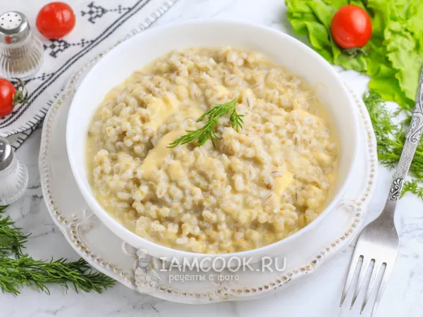 Фото блюда: Перловка с сыром