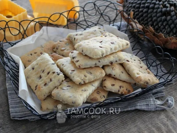 Фото готового блюда: Постное галетное печенье