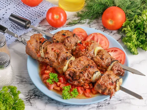 Фото готового блюда: Шашлык из свиного языка