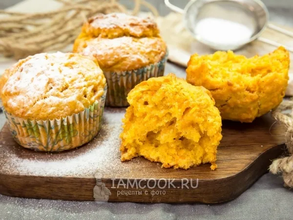 Фото готового блюда: Маффины морковные