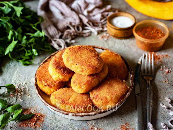 Фото блюда: Морковно-тыквенные котлеты