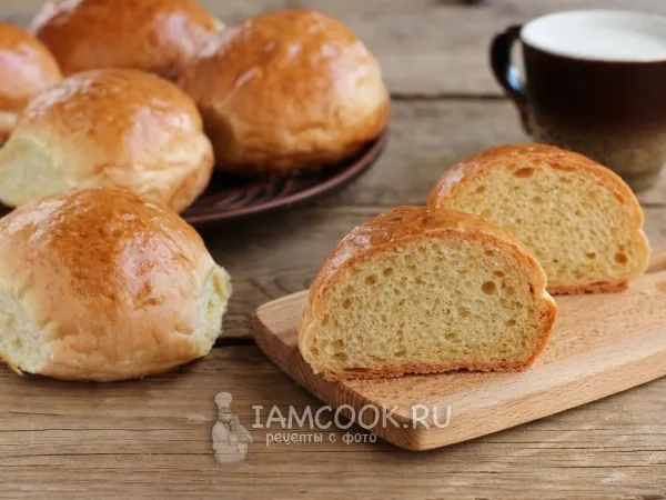 Фото готового блюда: Розовые булочки