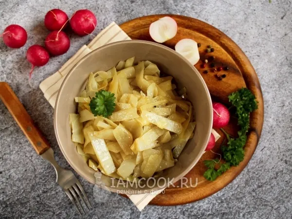 Фото готового блюда: Тушеная капуста в рукаве