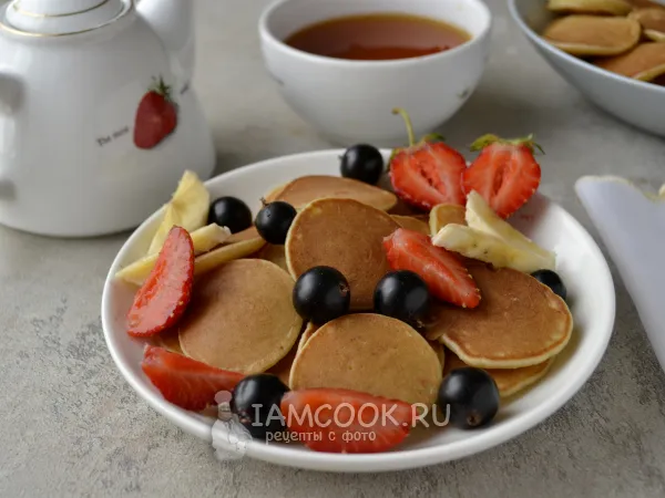 Фото блюда: Банановые мини-панкейки