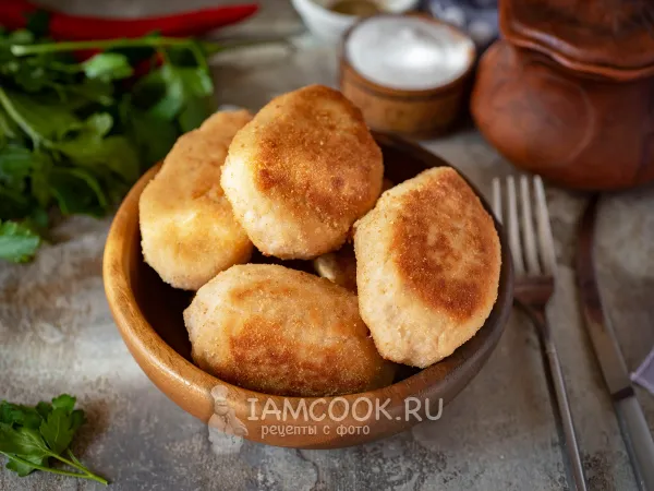 Фото готового блюда: Котлеты из горбуши с салом