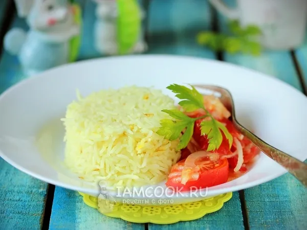 Фото готового блюда: Шафрановый рис в мультиварке