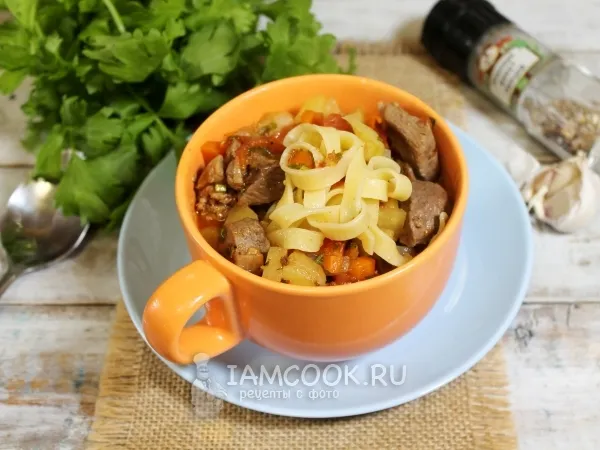 Фото блюда: Лагман с редькой