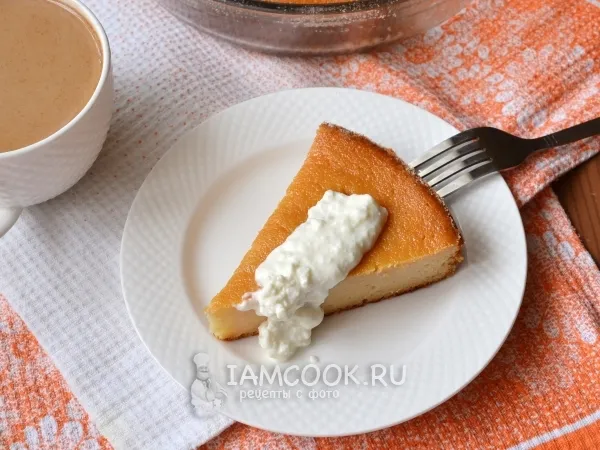 Фото блюда: Манник на кефире с творогом