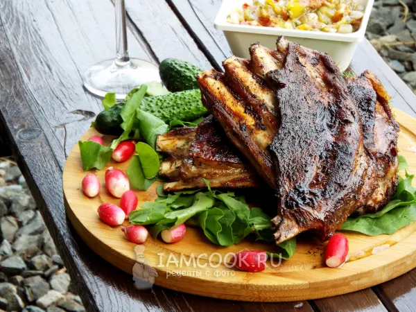 Фото готового блюда: Бараньи ребрышки на гриле
