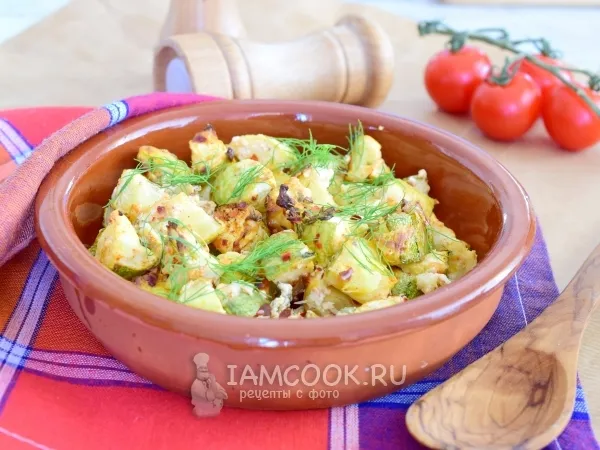 Фото блюда: Кабачки в сметане в духовке