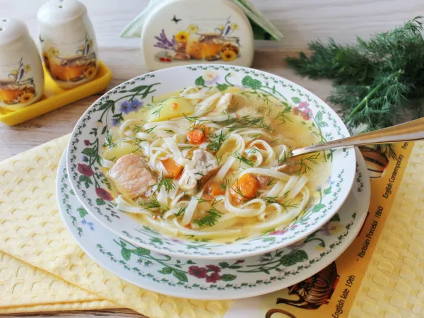 Фото готового блюда: Суп с жареной свининой