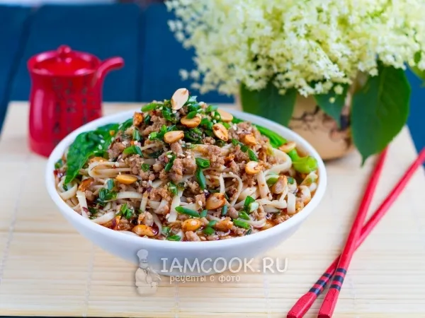 Фото готового блюда: Лапша Дан-Дан