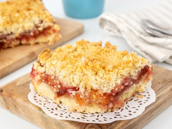 Фото блюда: Насыпной пирог с вареньем