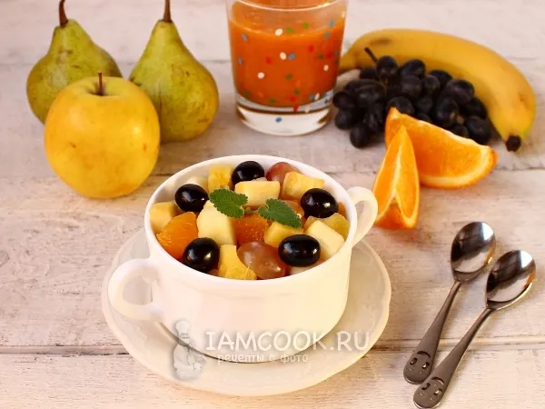 Фото готового блюда: Фруктовый салат для детей