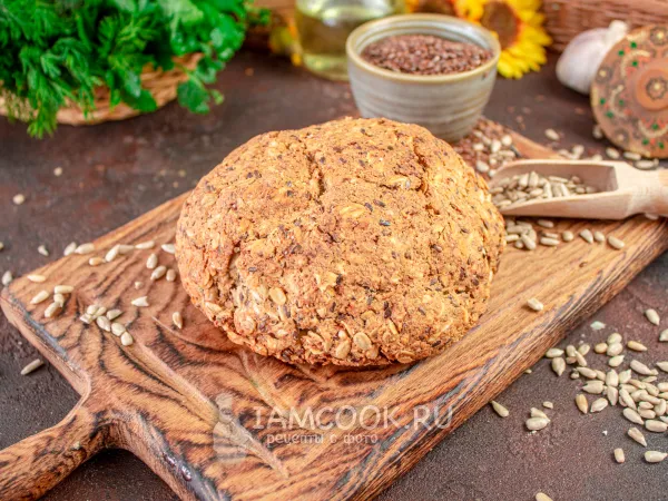 Фото готового блюда: Хлеб из овсяной муки без дрожжей