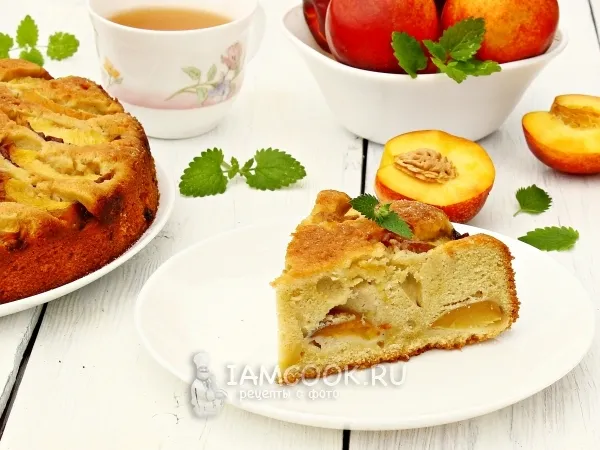 Фото блюда: Пирог с нектаринами в духовке