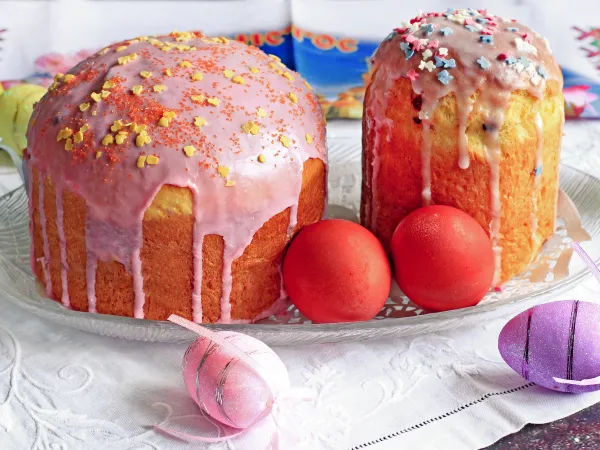 Фото готового блюда: Кулич с шоколадом