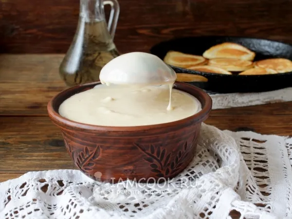 Фото блюда: Жидкое тесто на кефире