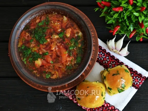 Фото блюда: Борщ со свеклой (классический рецепт)