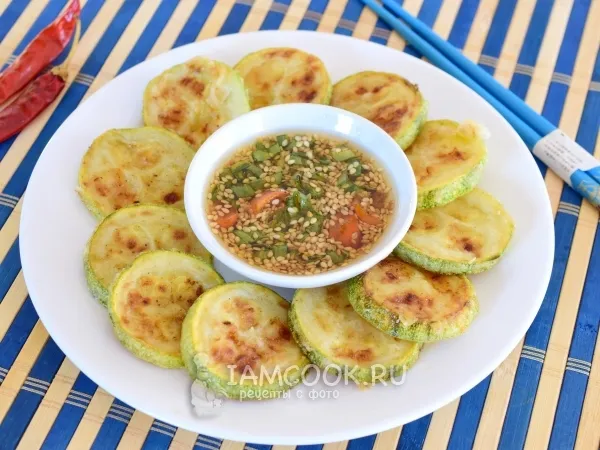 Фото блюда: Жареные кабачки по-корейски