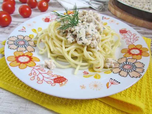 Фото блюда: Спагетти с фаршем