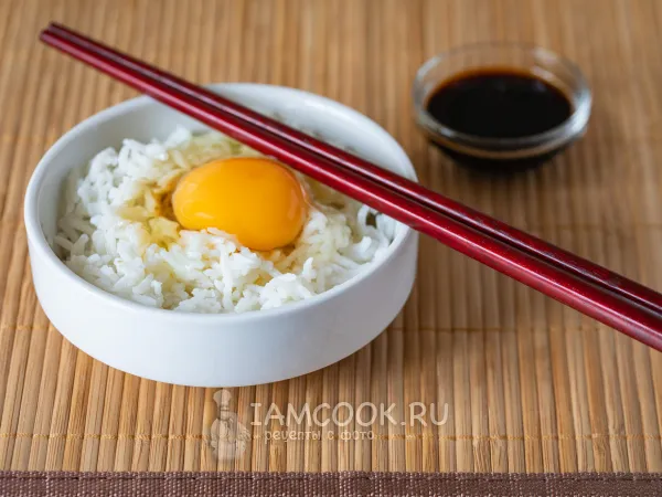 Фото блюда: Тамаго Какэ Гохан (рис с сырым яйцом)
