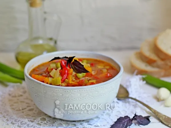 Фото готового блюда: Овощной томатный суп