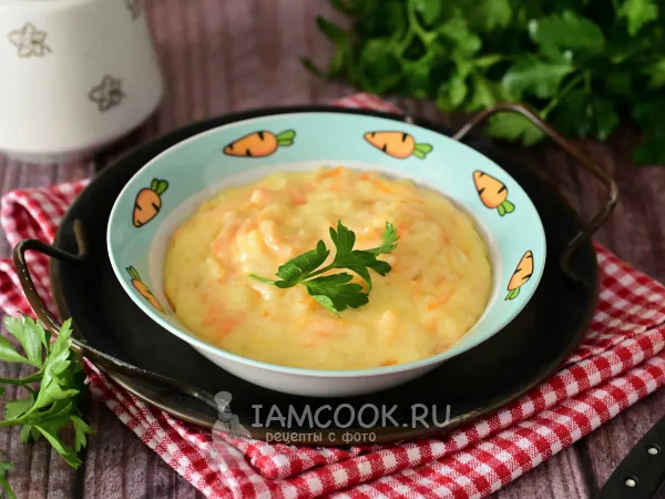 Фото блюда: Манка с морковью и луком