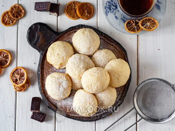 Фото готового блюда: Творожно-лимонное печенье