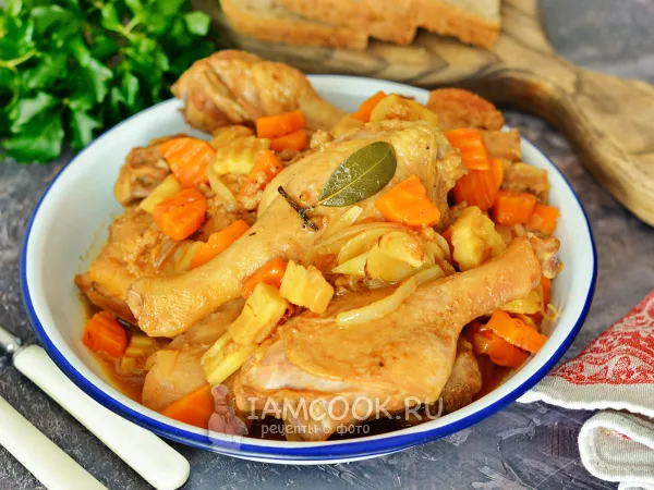 Фото блюда: Жаркое из утки в казане