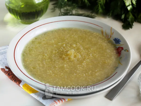 Фото блюда: Жидкая пшенная каша на воде