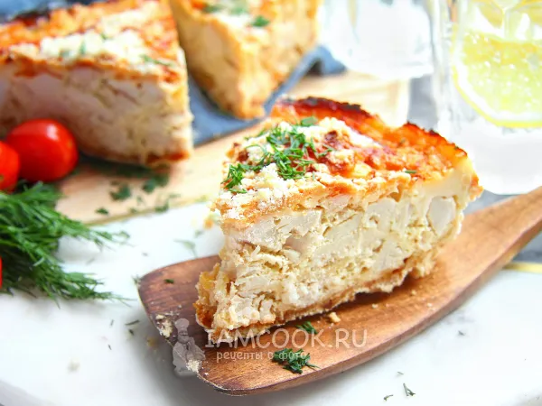 Фото готового блюда: Королевская ватрушка с курицей