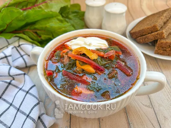 Фото блюда: Горячая ботвинья с мясом (классический рецепт)