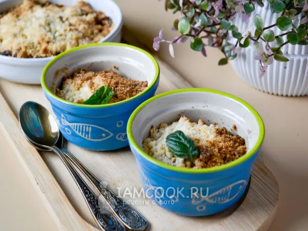 Фото блюда: Яблочный крамбл в аэрогриле