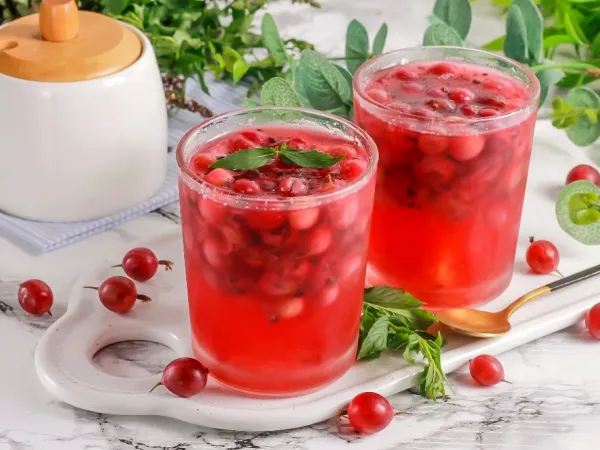 Фото блюда: Желе из крыжовника с желатином (десерт)