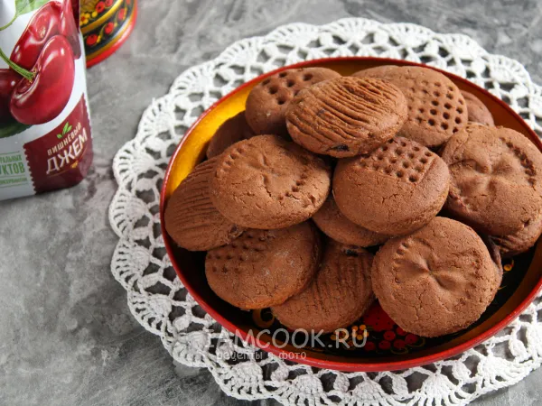 Фото готового блюда: Постное печенье с джемом