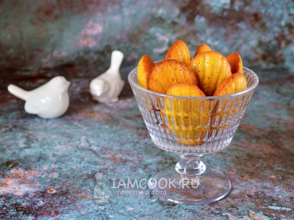 Фото готового блюда: Тыквенное печенье Мадлен