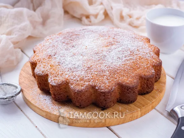 Фото блюда: Кекс «Три стакана» на кефире с манкой
