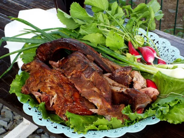 Фото готового блюда: Свиные рёбра горячего копчения