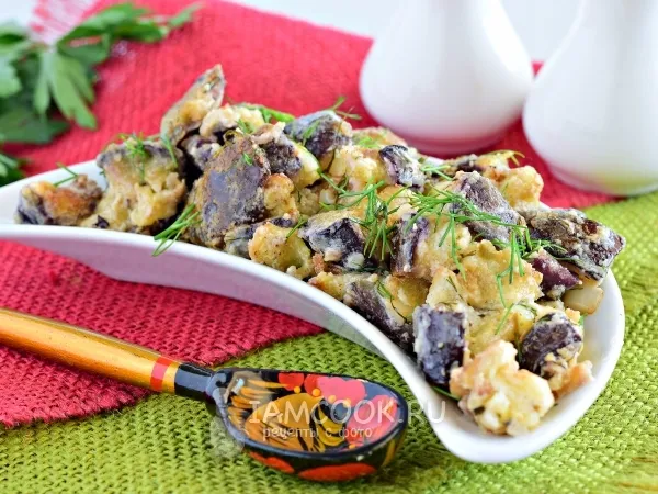 Фото блюда: Баклажаны тушеные в сметане